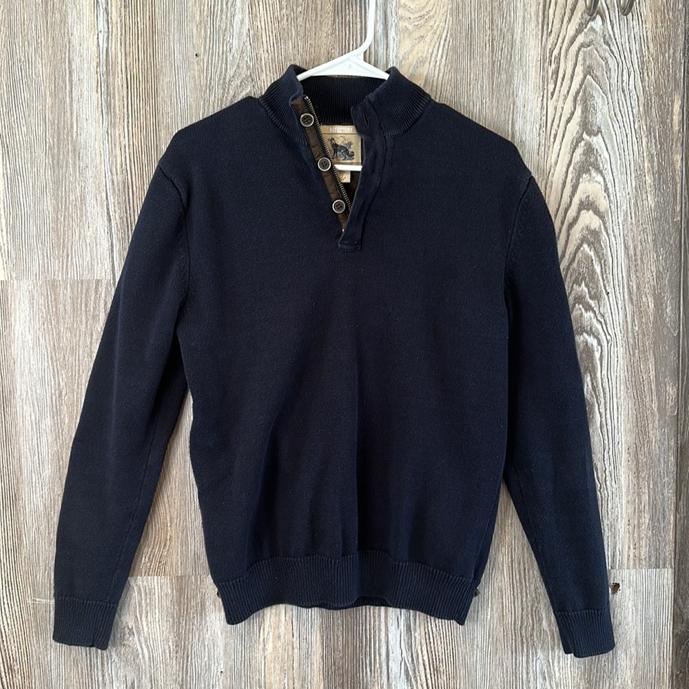 Refectory British Inspired men’s navy sweater, S